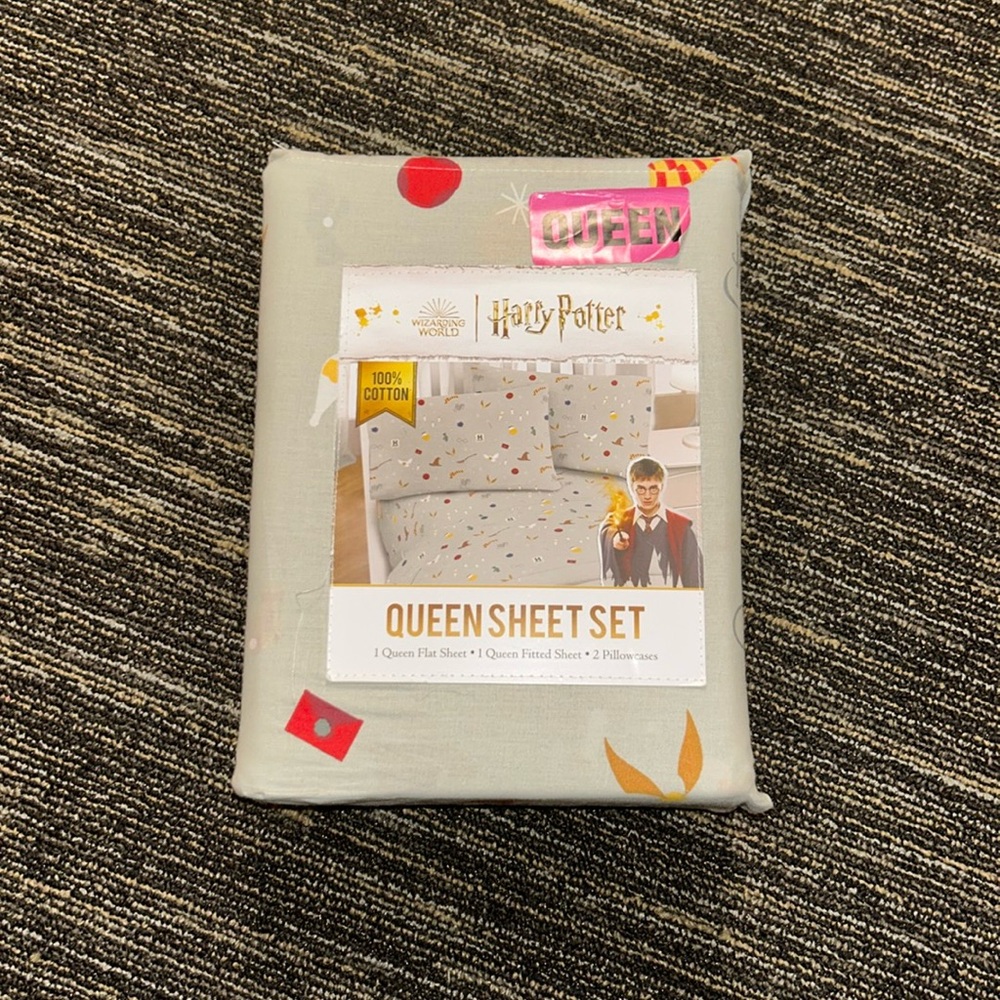 Queen Harry potter bed sheet set